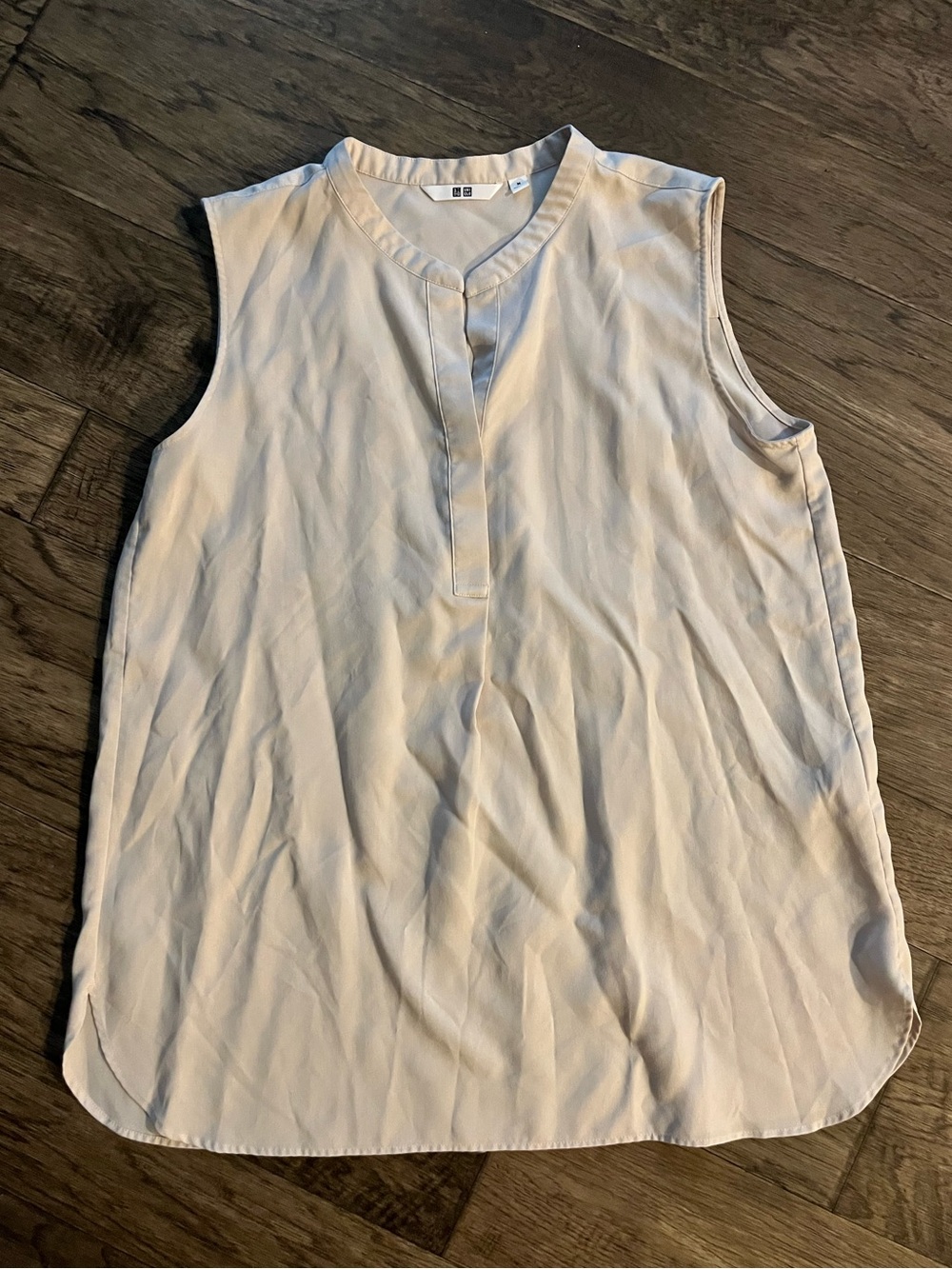 Uniqlo Oatmeal Colored Sleeveless Top